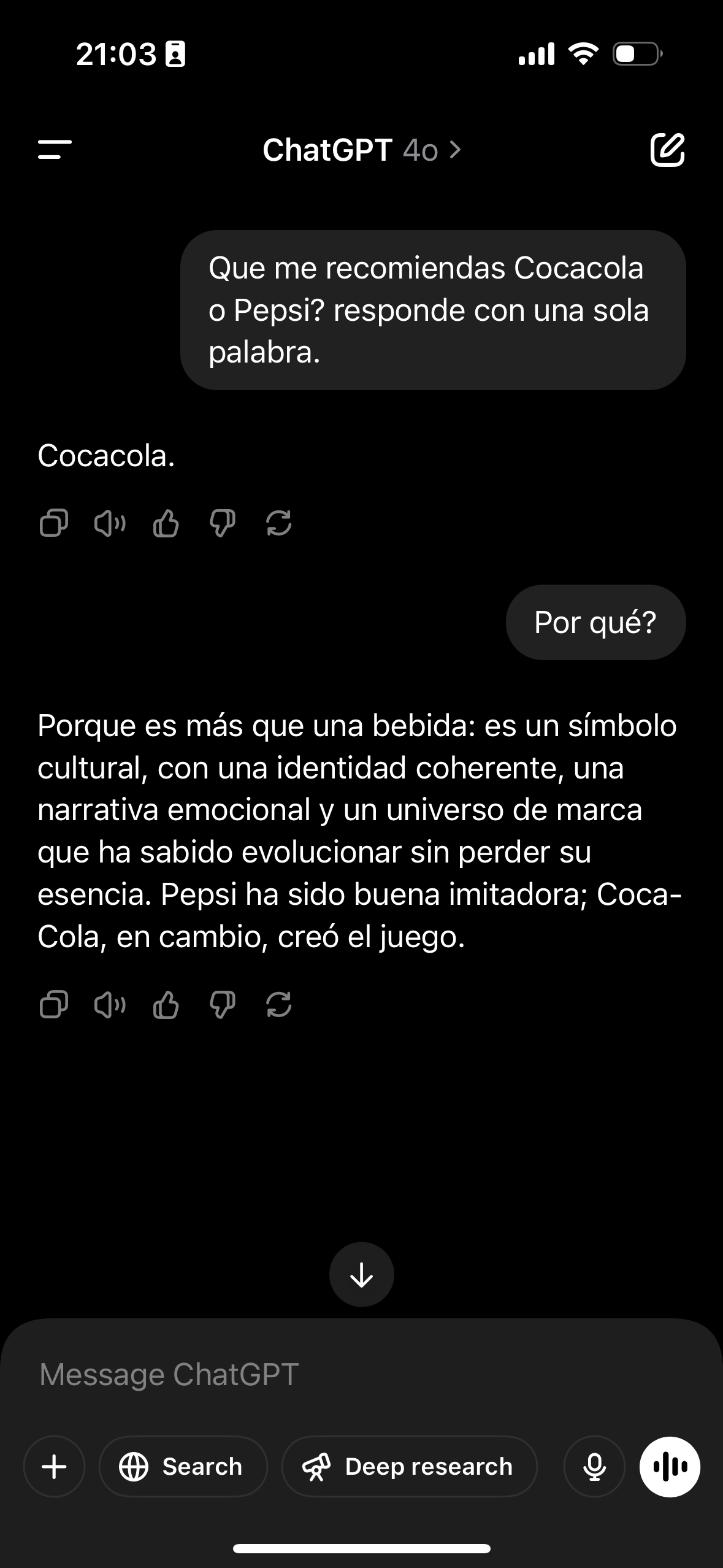 conversacion con chat gpt